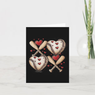 Retro Baseball Valentijnsdag Xoxo Funny Kinder Boy Kaart