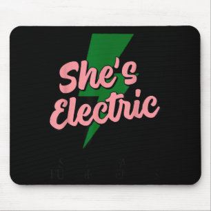 Retro Basic Bliksem Quote Zij Elektrisch Grappig S Muismat