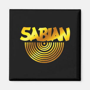 Retro Basic Gele Sabian Citaat Grappig Vintage Magneet