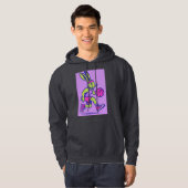 Retro Basketbal Konijn Hoodie (Voorkant volledig)