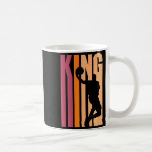 Retro basketbal koning verjaardag jongen heren vad koffiemok