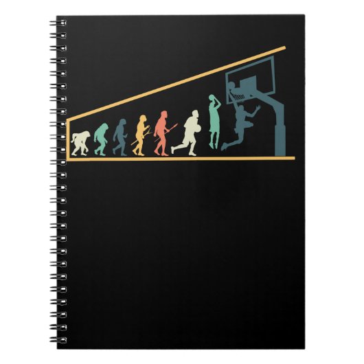 Retro Basketball Evolution Notitieboek (Voorkant)