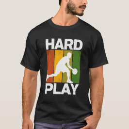 Retro basketbalspeler Dynamic Action T-shirt
