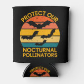 Retro Bat  Spooky Blikjeskoeler (Voorkant)