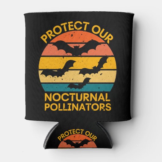 Retro Bat Spooky Blikjeskoeler (Voorkant)