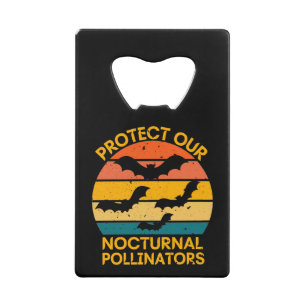 Retro Bat Spooky Kredietkaart Flessenopener