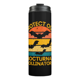 Retro Bat  Spooky Thermosbeker