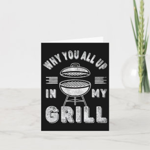 Retro BBQ Smoker Waarom je allemaal in mijn meisj Kaart