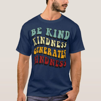 Retro be Kind Snoeheid genereert Kindness T-shirt