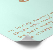 Retro Beach | Affiche Aqua This Candle Burns (Coin)