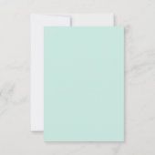 Retro Beach | Aqua Song Request RSVP Card Kaartje (Achterkant)