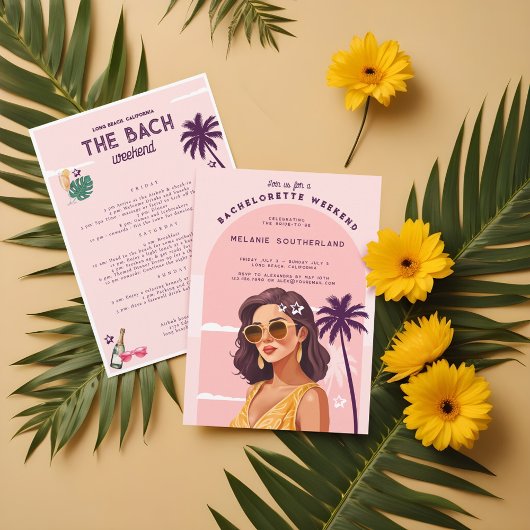Retro Beach Bachelorette Weekend Route Kaart