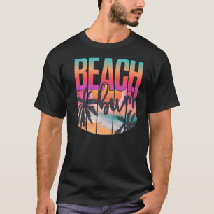 Retro  Beach Beach Summer Vacking T-shirt