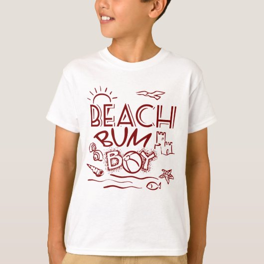 Retro Beach Boy T shirt (Voorkant)