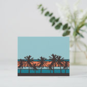 Retro Beach Briefkaart (Staand voorkant)