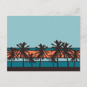 Retro Beach Briefkaart