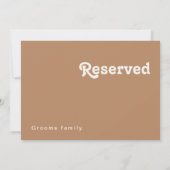 Retro Beach | Bruin achtergebleven teken (Achterkant)