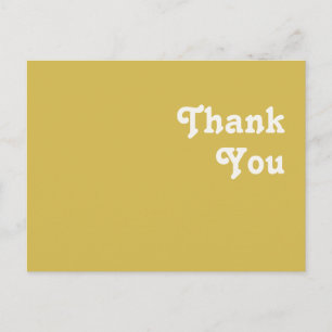 Retro Beach   Gold Wedding Hartelijk dank Briefkaa Briefkaart