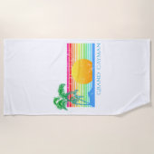 Retro Beach Grand Cayman Strandlaken (Voorkant)