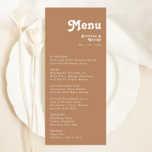 Retro Beach   Menu Bruin weddenschap