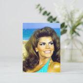 Retro Beach model fantasie Briefkaart (Staand voorkant)