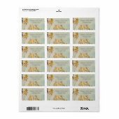 Retro Beach Palms Etiket (Full Sheet)