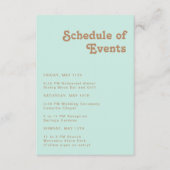 Retro Beach | Programme des événements Aqua (Devant)