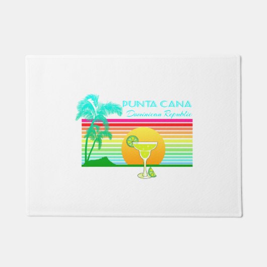 Retro Beach Punta Cana Margarita Deurmat (Voorkant)