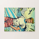 Retro Beach Surven Comics Legpuzzel (Horizontaal)