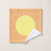 Retro Beach Vibes Family Name Initiaal Bad Handdoek (Wasdoekje)