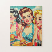 Retro Beauties Pin Up Legpuzzel (Verticaal)