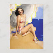 Retro Beauty 30 Briefkaart (Voorkant)