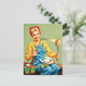 Retro Beauty 38 Briefkaart (Staand voorkant)