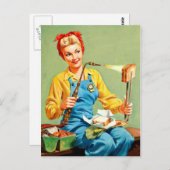 Retro Beauty 38 Briefkaart (Voorkant / Achterkant)