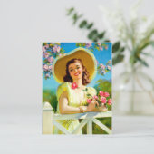 Retro Beauty 40 Briefkaart (Staand voorkant)