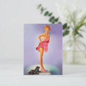 Retro Beauty 56 Briefkaart (Staand voorkant)