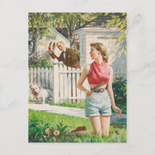 Retro Beauty 70 Briefkaart