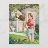 Retro Beauty 70 Briefkaart (Voorkant)