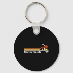 Retro Beaver Creek Ski Resort Colorado Snowboard S Sleutelhanger