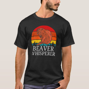 Retro  Beaver Whisperer Schattige Bos Dier T-shirt