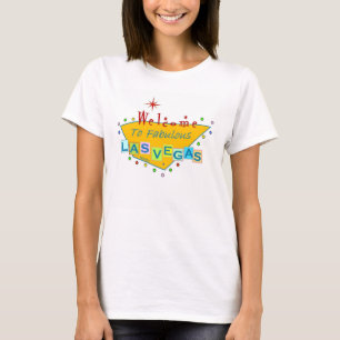 Rétro bébé de signe de Las Vegas - T-shirt de