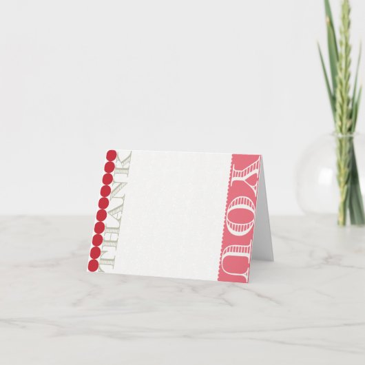 Retro bedankt creditcard (Voorkant)