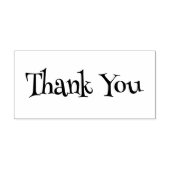 Retro bedankt 	rubberstempel (Afrduk)