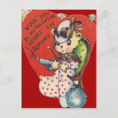  Retro Beer Breien Valentijn Kaart (Voorkant)