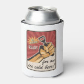 Retro Beer USSR УССР Soviet Propaganda Style Blikjeskoeler (Blikje Voorkant)