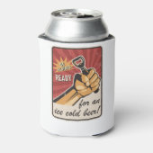 Retro Beer USSR УССР Soviet Propaganda Style Blikjeskoeler (Blikje Achterkant)