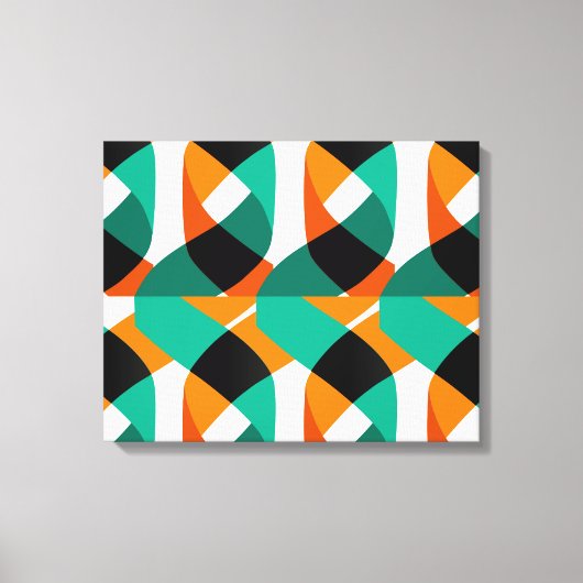 Retro behang: ontwerp canvas afdruk (Voorkant)