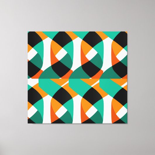 Retro behang: ontwerp canvas afdruk (Voorkant)