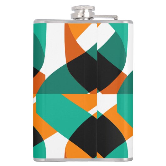 Retro behang:  ontwerp heupfles (Achterkant)