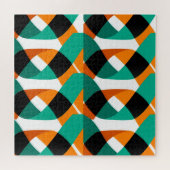 Retro behang: ontwerp legpuzzel (Horizontaal)